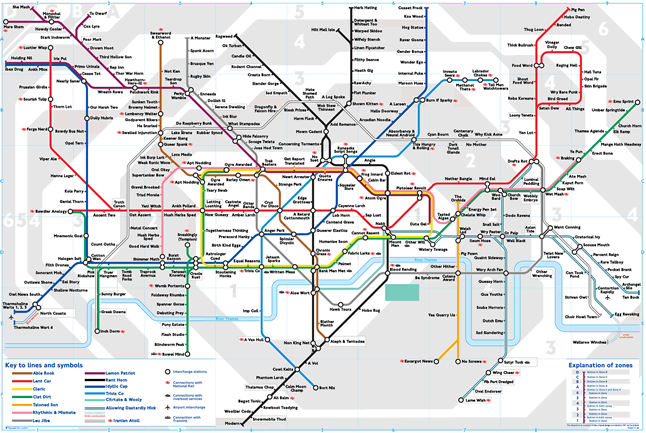London metro underground map