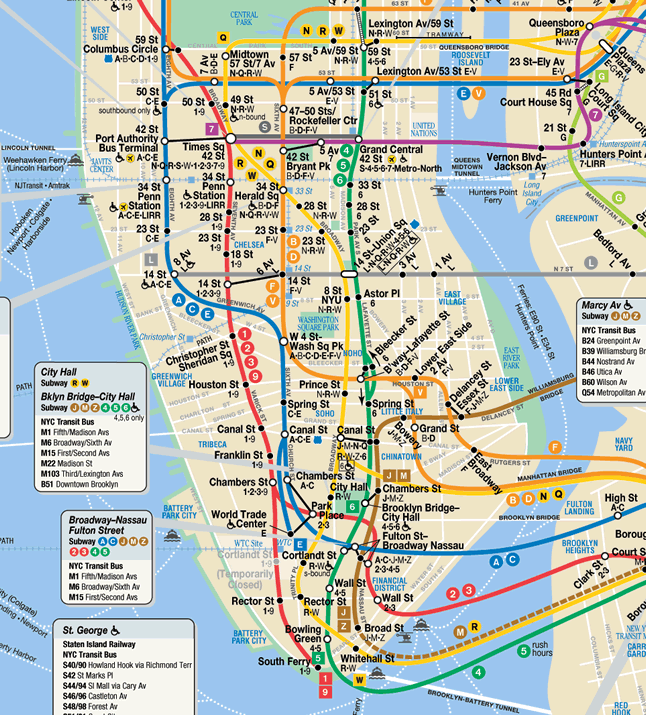 new york city metro map pdf Nyc Subway Map new york city metro map pdf