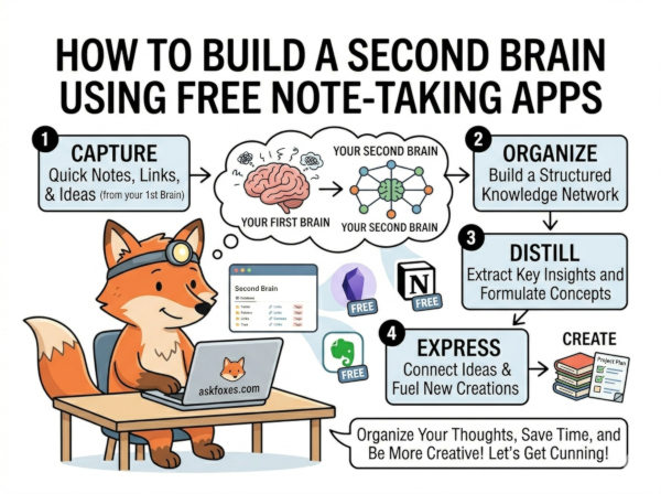 How to Build a Second Brain Using Free Note-Taking Apps How to Build a Second Brain Using Free Note-Taking Apps