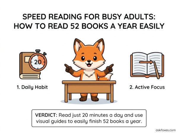 Speed Reading for Busy Adults: How to Read 52 Books a Year Easily Speed Reading for Busy Adults: How to Read 52 Books a Year Easily