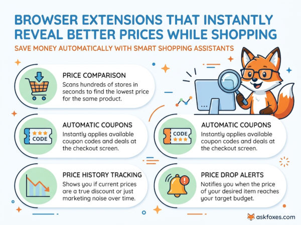 Browser Extensions That Instantly Reveal Better Prices While Shopping Browser Extensions That Instantly Reveal Better Prices While Shopping