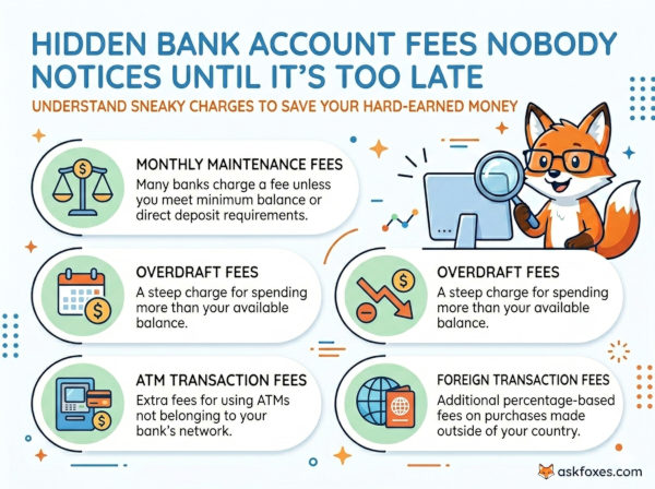 Hidden Bank Account Fees Nobody Notices Until It’s Too Late Hidden Bank Account Fees Nobody Notices Until It’s Too Late